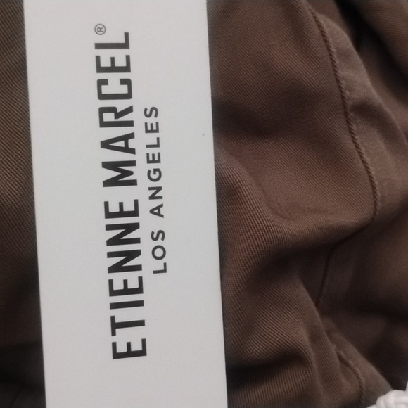 Etienne Marcel Olive Army Green Lightweight Crop Ankle Snap Cargo Pants NWT 27 - Picture 9 of 9